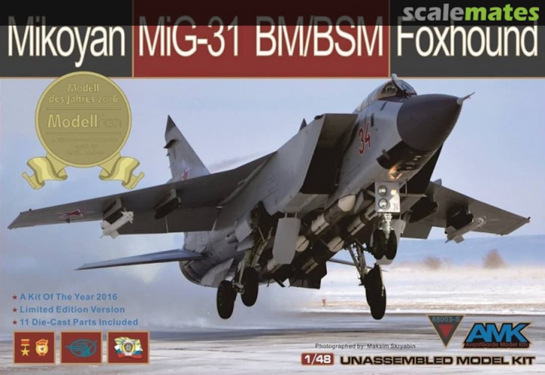 Boxart Mikoyan MiG-31BM/BSM Foxhound 88003-S AvantGarde Model Kits