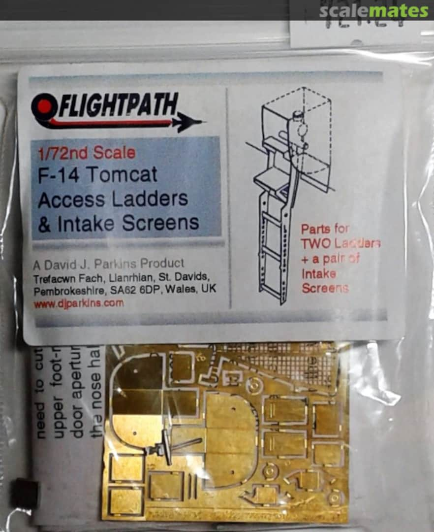 Boxart F-14 Tomcat Access Ladders & Intake Screens 72124 Flightpath