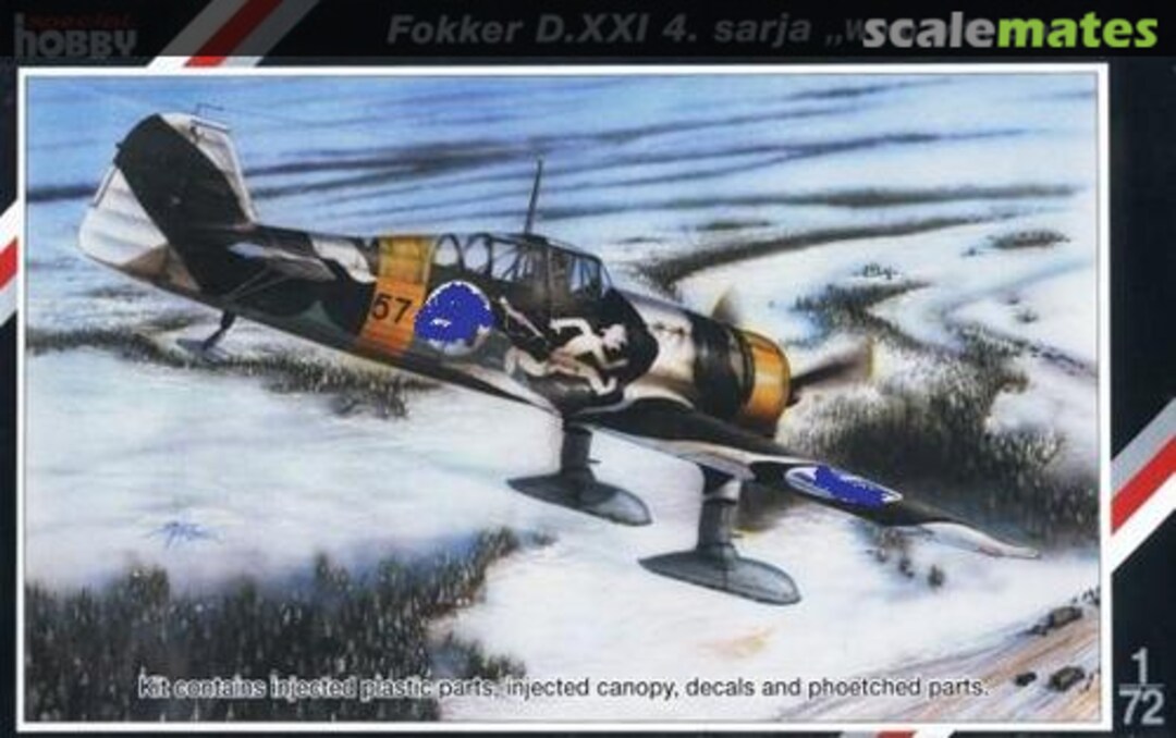 Boxart Fokker D.XXI 4. sarja SH72116 Special Hobby