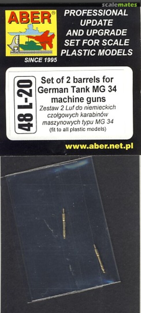 Boxart German Tank MG 34 machine guns 48L-20 Aber