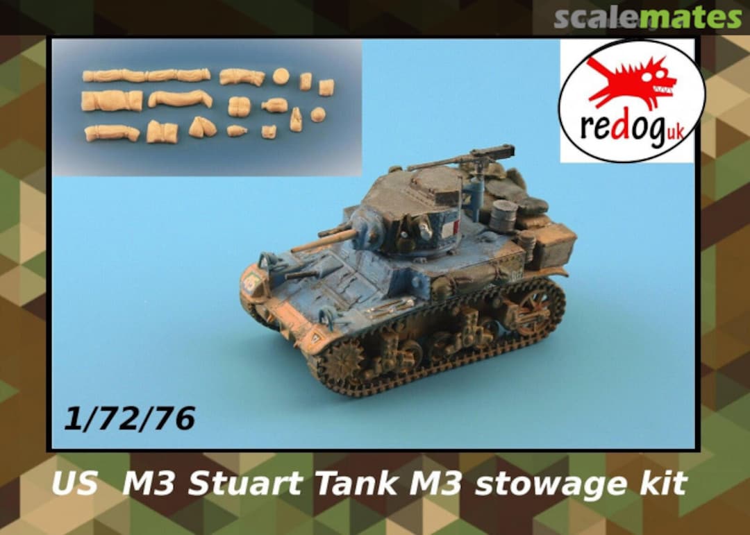 Boxart M3 Stuart Honey Tank Stowage Kit Accessories  ReDogUK