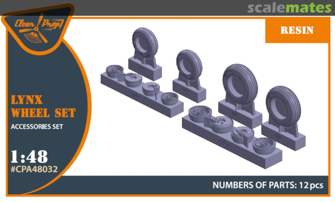 Boxart Westland Lynx Mk.88A / HMA.8 / Mk.90B wheel set CPA48032 Clear Prop!