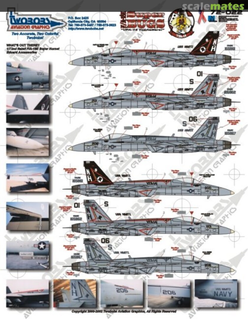 Boxart F/A-18E Super Bugs 72-022 TwoBobs Aviation Graphics