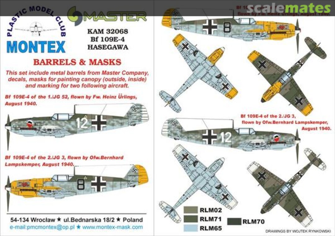 Boxart Bf 109E-4 KAM32068 Montex