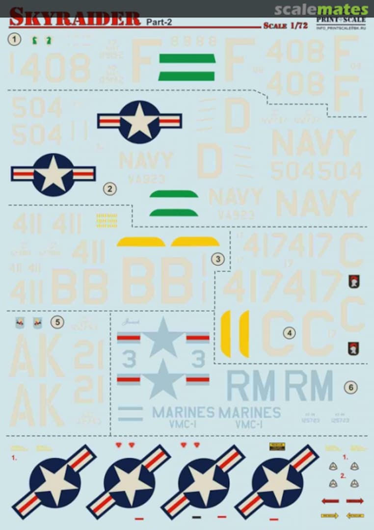 Boxart Skyraider 72-181 Print Scale