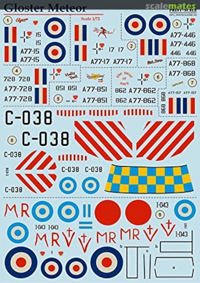 Boxart Gloster Meteor 72-233 Print Scale