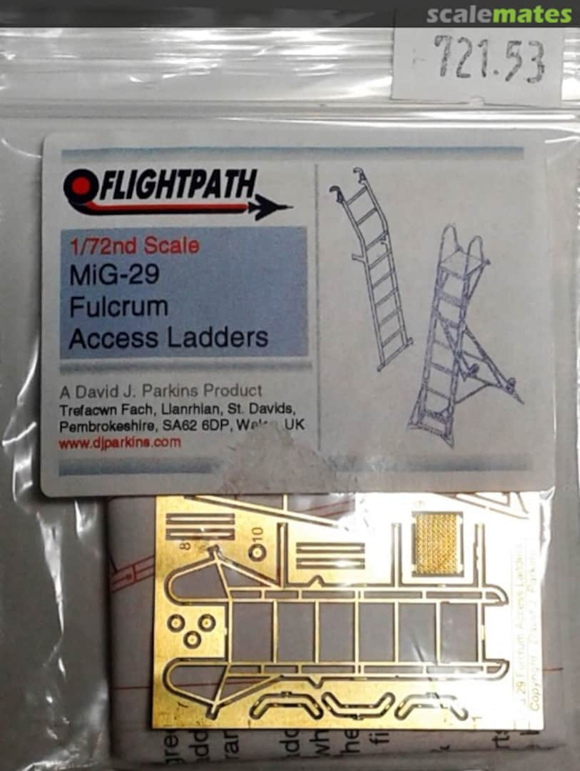 Boxart Mig-29 Fulcrum Access Ladders 72153 Flightpath