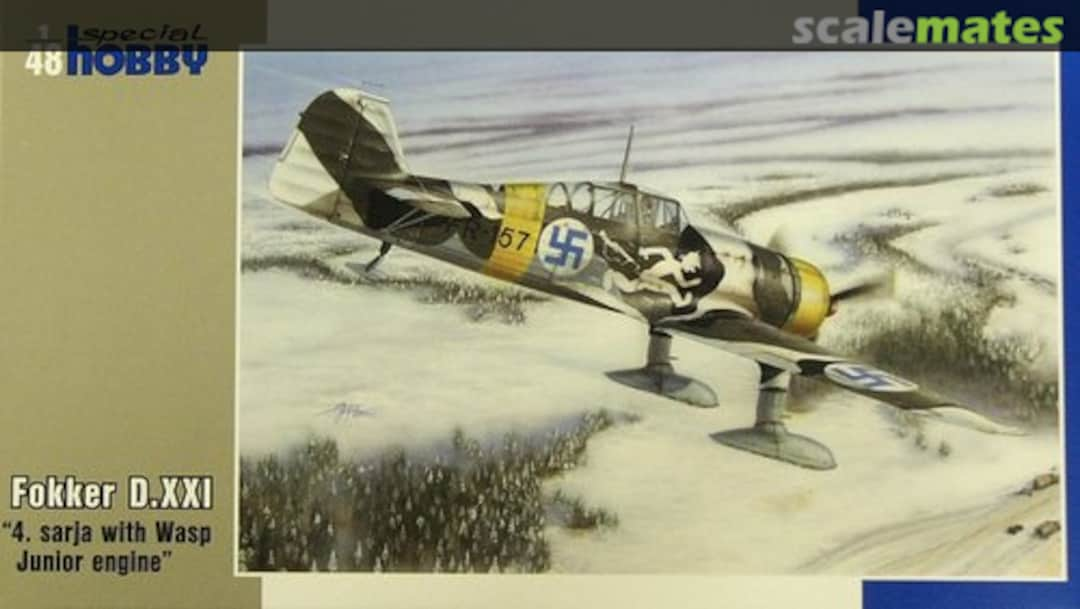 Boxart Fokker D.XXI "4. Sarja with Wasp Junior Engine" SH48073 Special Hobby