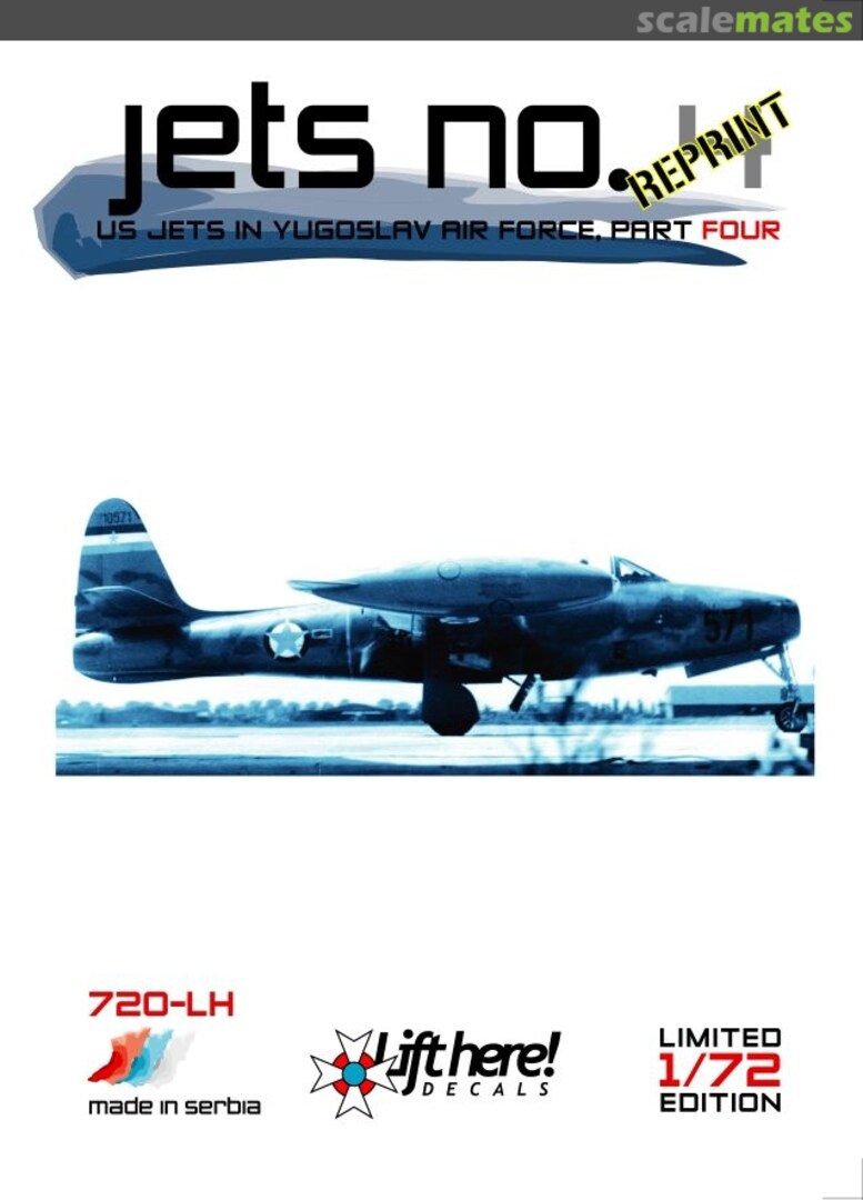 Boxart Jets no. 4 REPRINT 720-LH Lift Here Decals