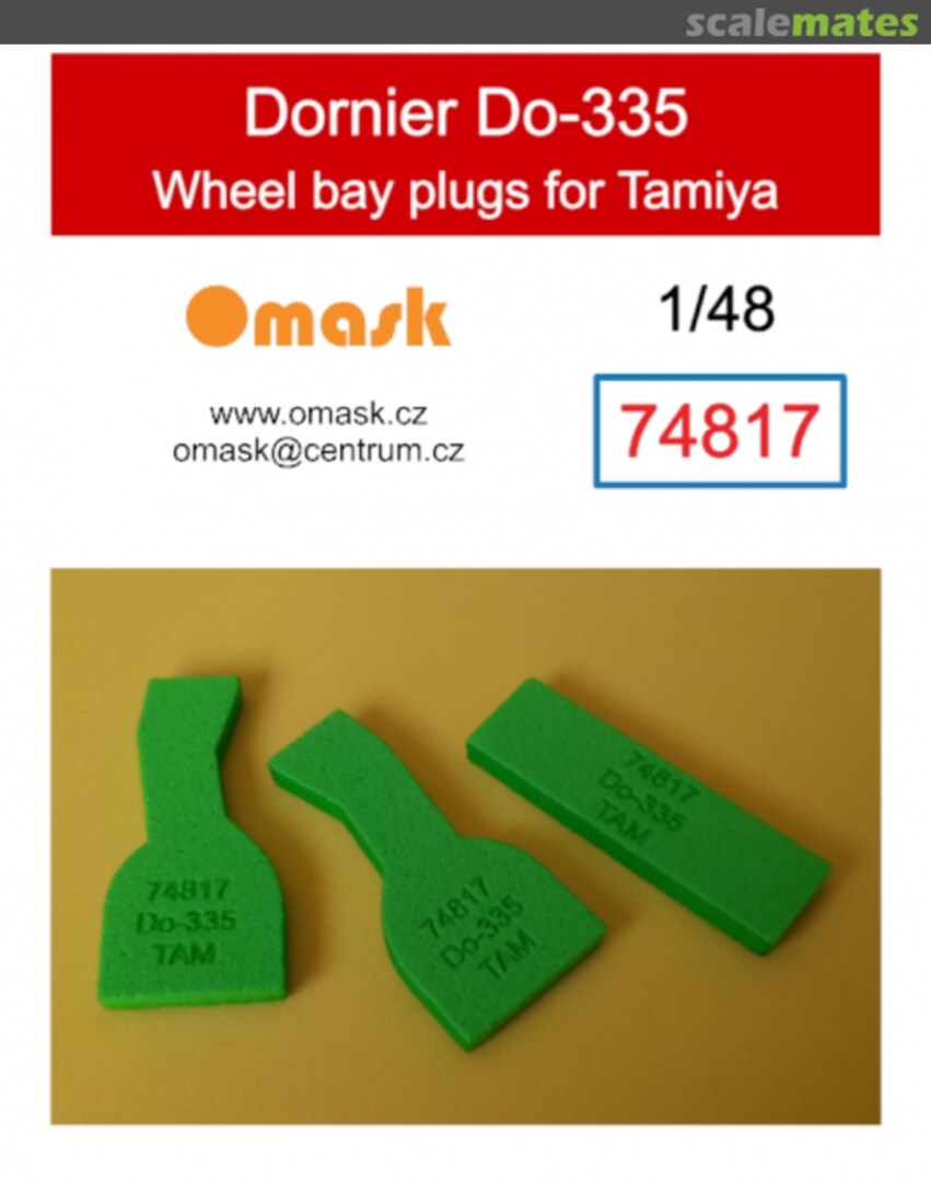 Boxart Dornier Do-335 wheel bay plugs 74817 Omask