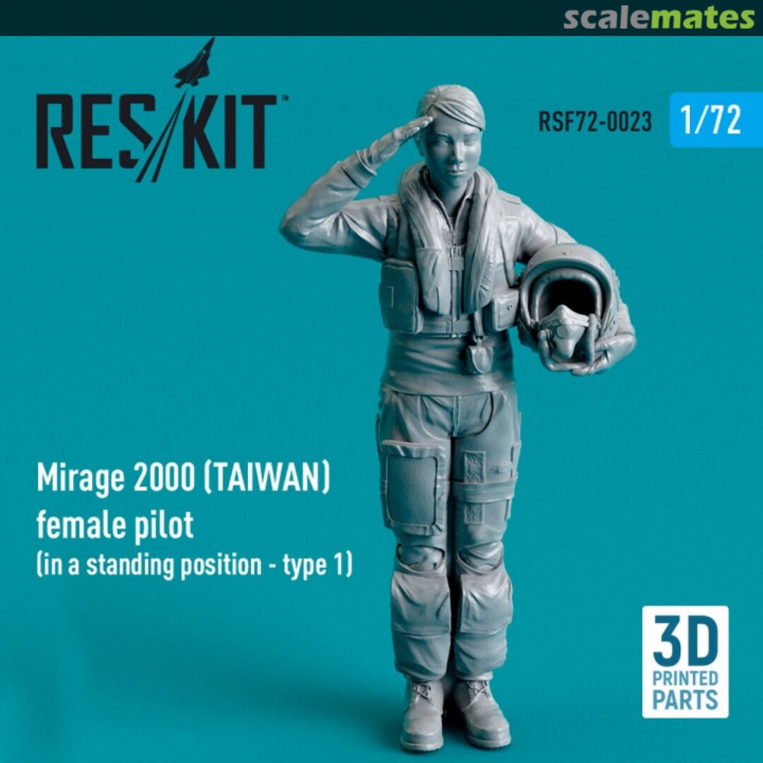 Boxart Mirage 2000 (TAIWAN) female pilot (in a standing position - type 1) RSF72-0023 ResKit