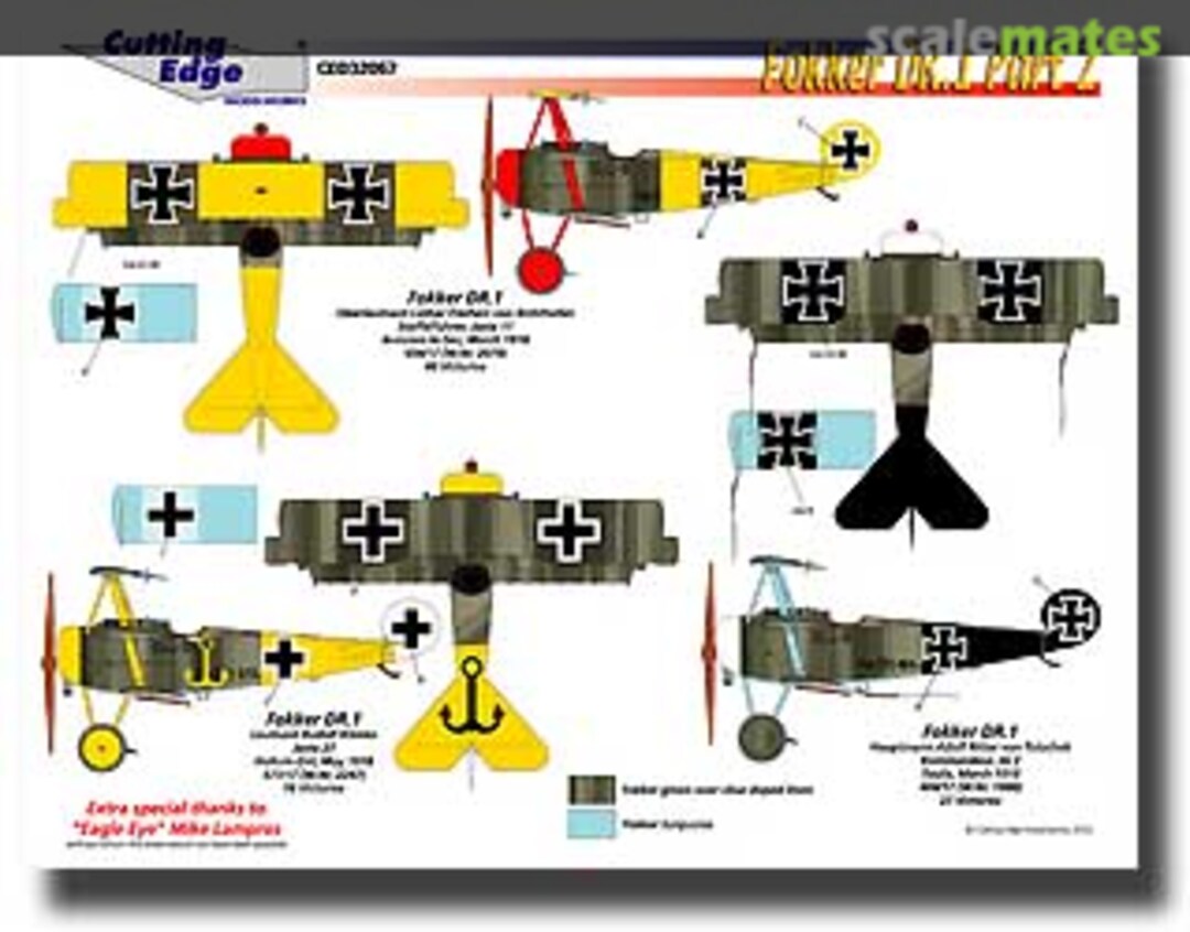 Boxart Fokker Dr.I Nr.2: Dr.I, 577/17 CED32067 Cutting Edge Modelworks