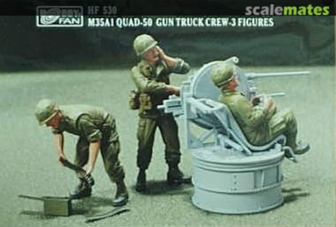 Boxart M35A1 Quad .50cal gun truck crew HF530 Hobby Fan