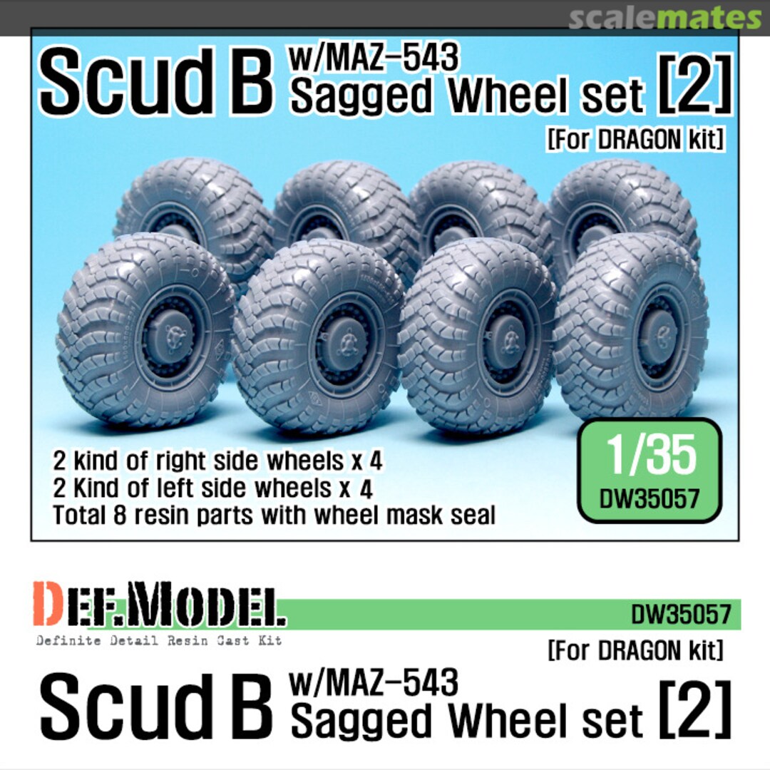 Boxart Scud B with MAZ-543 Sagged Wheel Set (#2) (early) DW35057 Def.Model