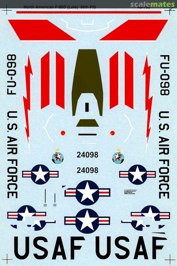 Boxart F-86D-35NA Sabre 48-0795 SuperScale International