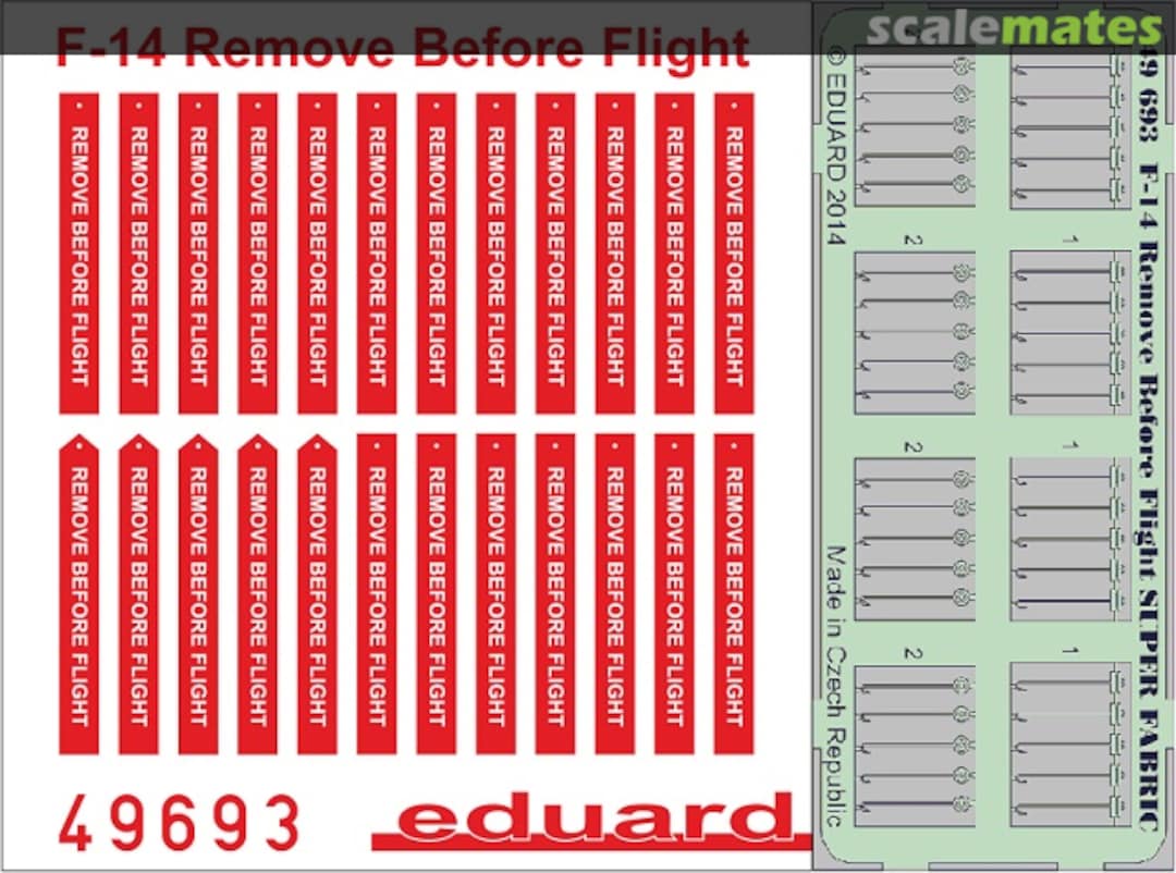 Boxart F-14 Remove Before Flight SUPERFABRIC 49693 Eduard