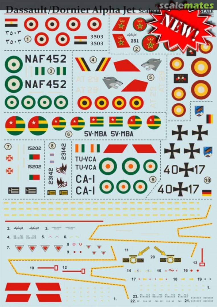 Boxart Dassault/Dornier Alpha Jet 72-182 Print Scale