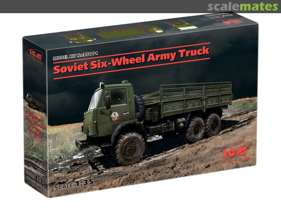 Boxart Six-Wheel Army Truck 35001 ICM