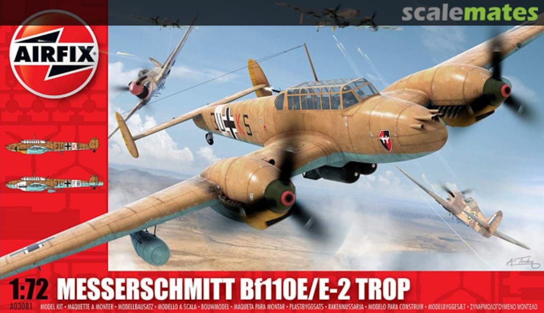 Boxart Messerschmitt Bf110E/E-2 Trop A03081 Airfix