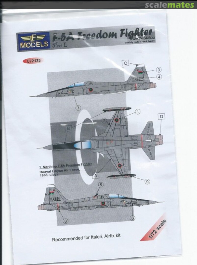 Boxart F-5A Freedom Fighter 72133 LF Models