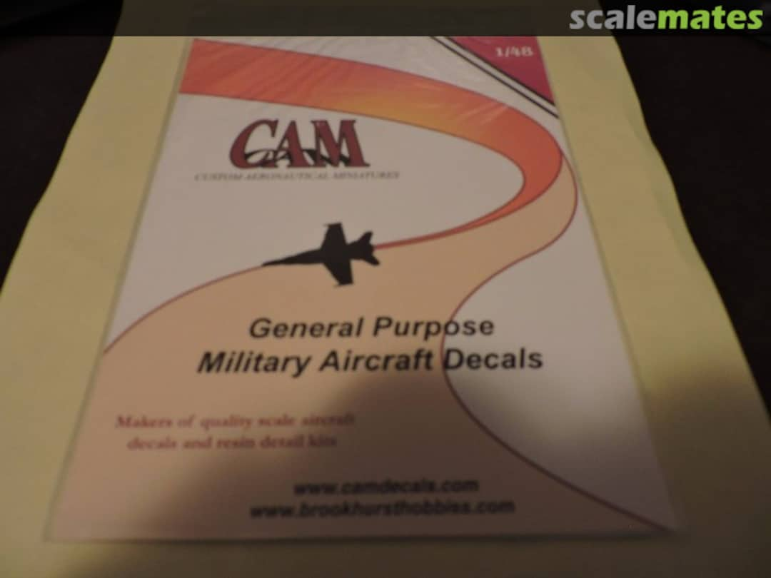 Contents General Purpose Military Aircraft Decals 48-A014 CAM