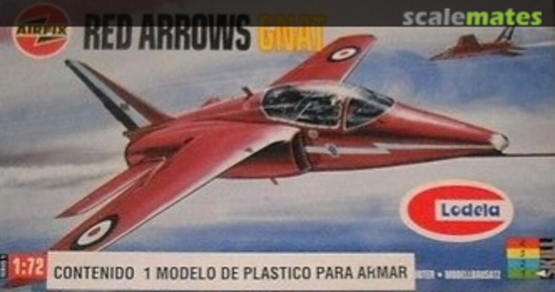 Boxart Red Arrows Gnat 00190 Airfix/Lodela