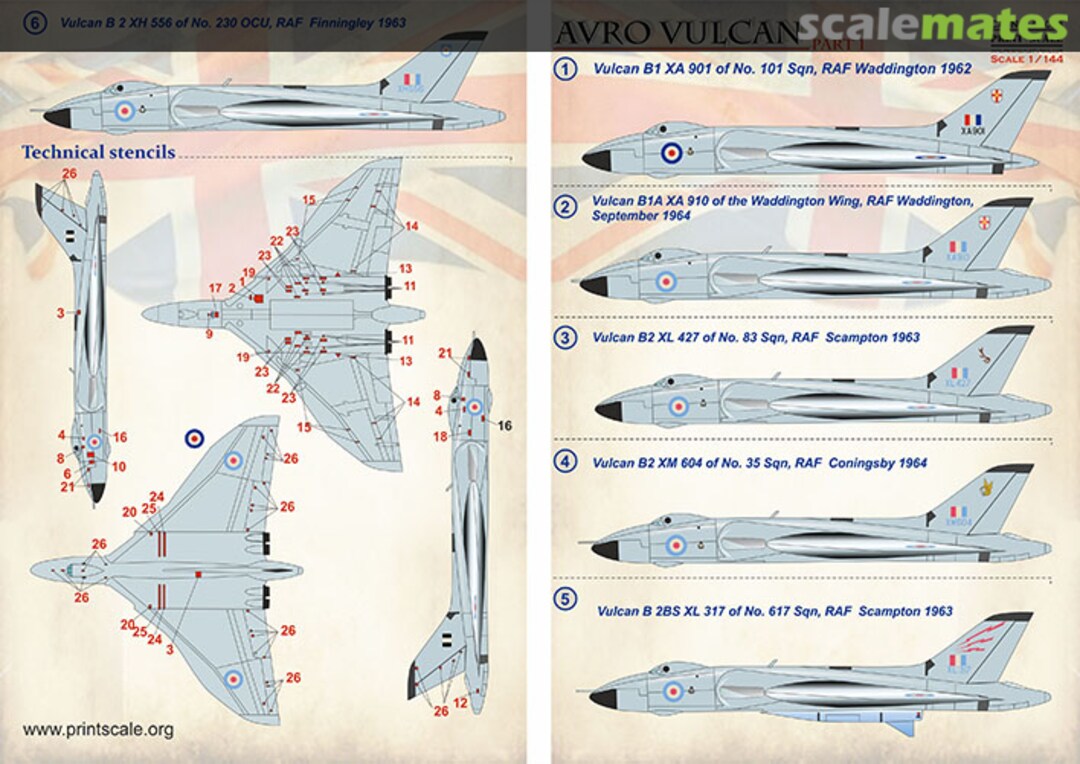 Boxart Avro Vulcan (Part 1) 144-023 Print Scale