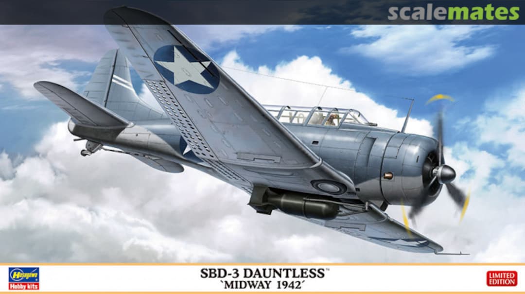 Boxart SBD-3 Dauntless 07498 Hasegawa