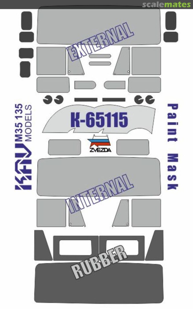 Boxart K-65115 masks KAV M35 135 KAV models