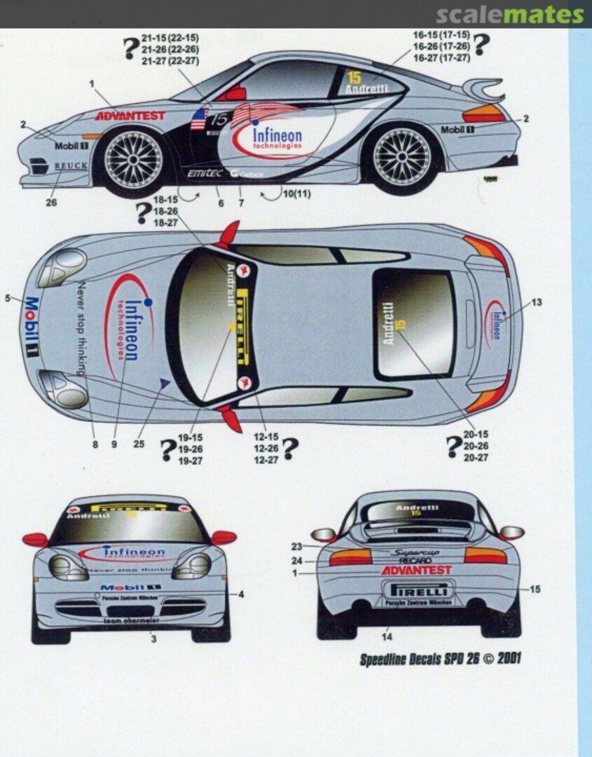 Boxart Porsche GT3 Carrera Cup 2000 SPD 26 Speedline