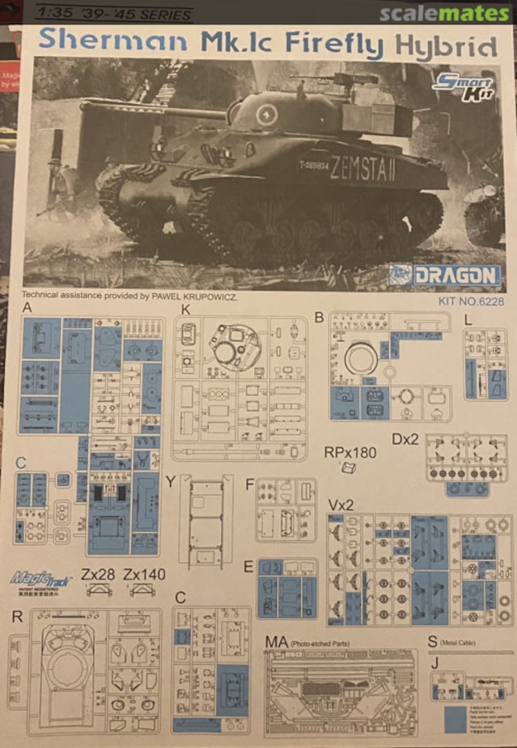 Contents Sherman MK Ic Firefly Hybrid 6228-01 Dragon