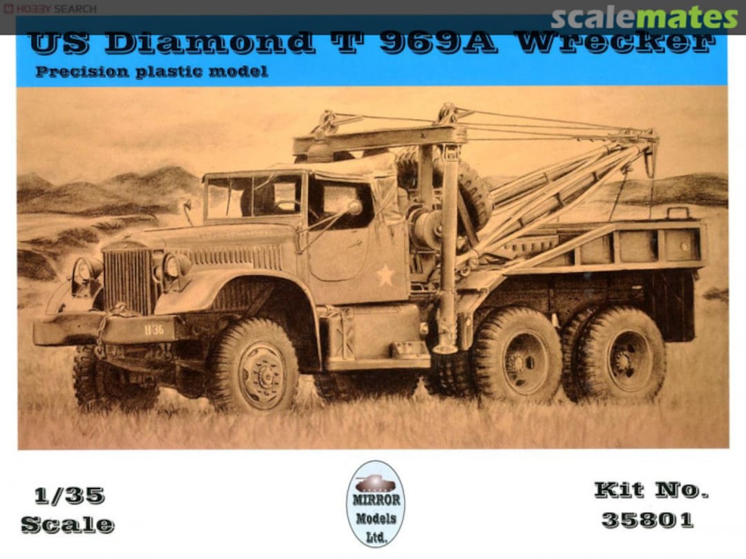 Boxart Diamond T 969A Wrecker 35801 MIRROR Models