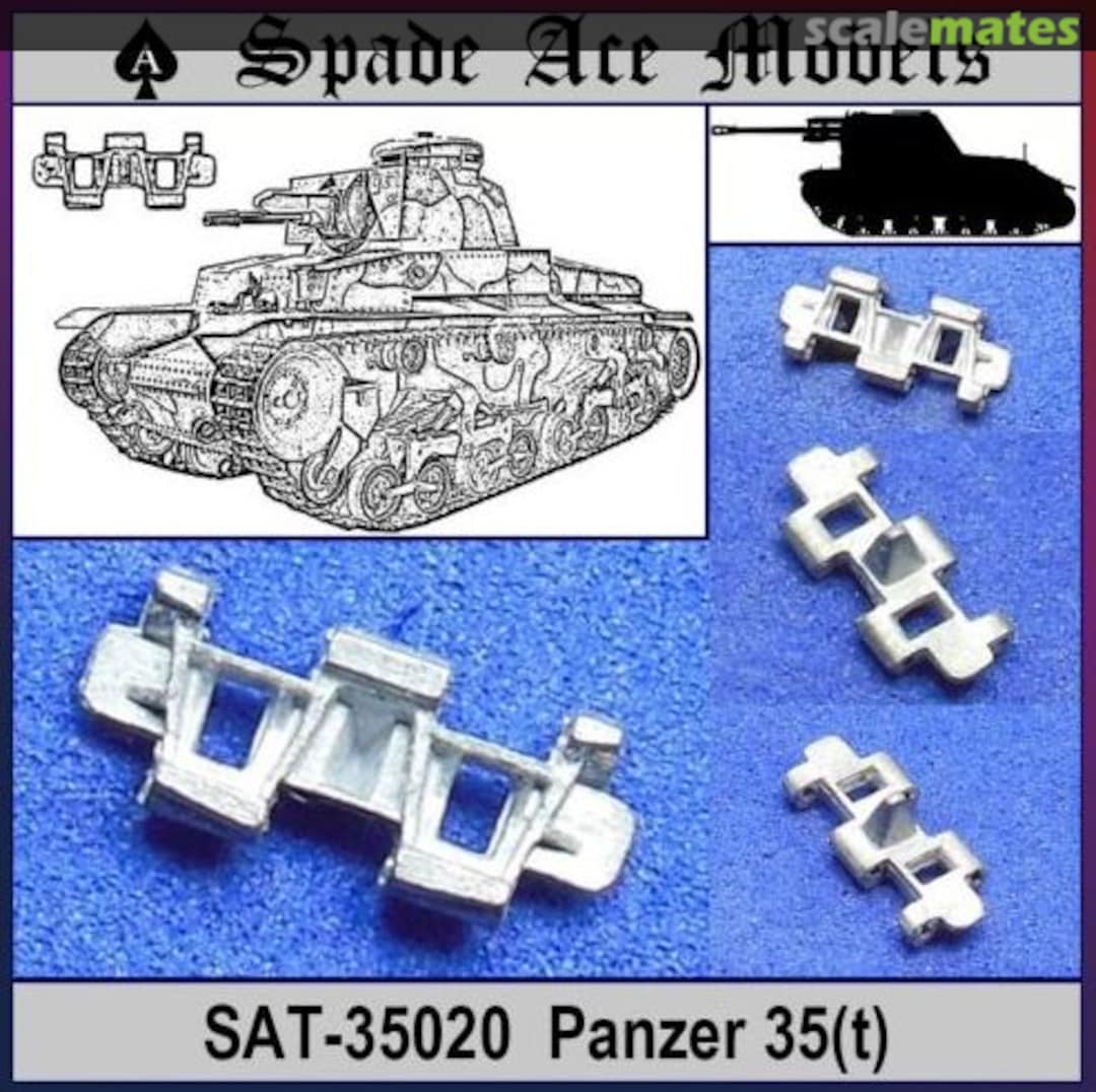 Boxart Panzer 35 (t) the metal tracks SAT-35020 Spade Ace Models