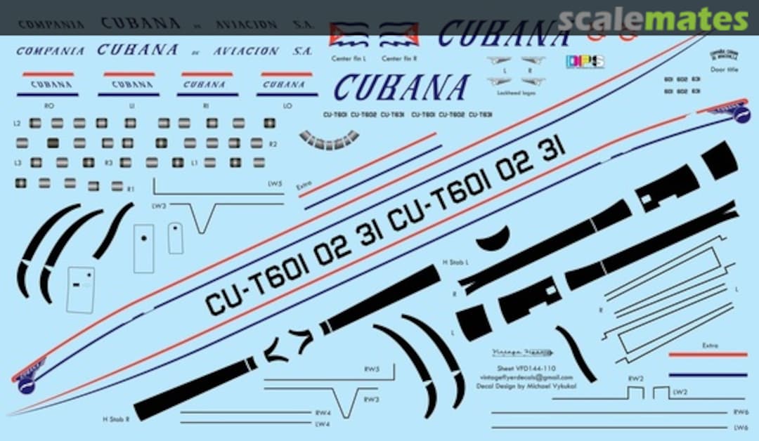 Boxart L-1049G C.C.D.A.S.A. VFD144-110 Vintage Flyer Decals