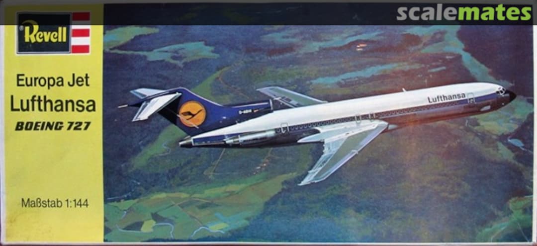 Boxart Lufthansa Boeing 727 H-240 Revell