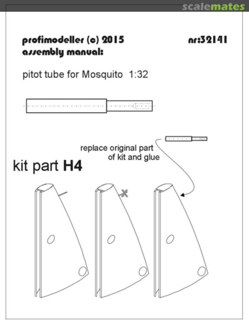 Boxart Mosquito Pitot tube 32241 Profimodeller