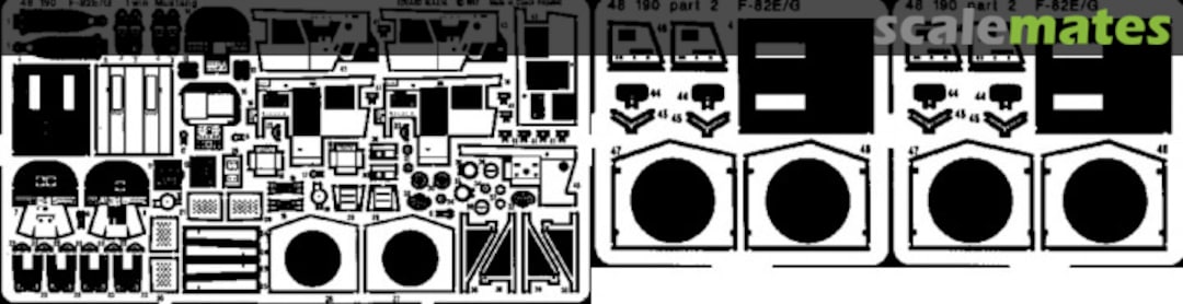 Boxart F-82E/G Twin Mustang 48190 Eduard