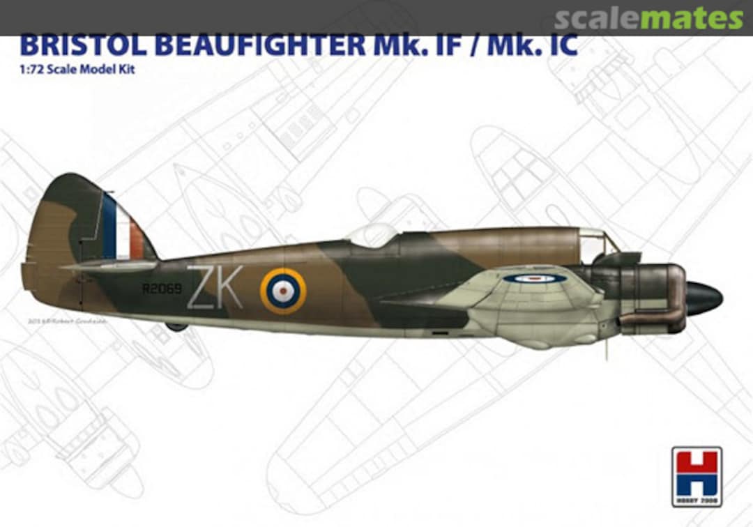 Boxart Bristol Beaufighter Mk. IF / Mk. IC 72002 Hobby 2000