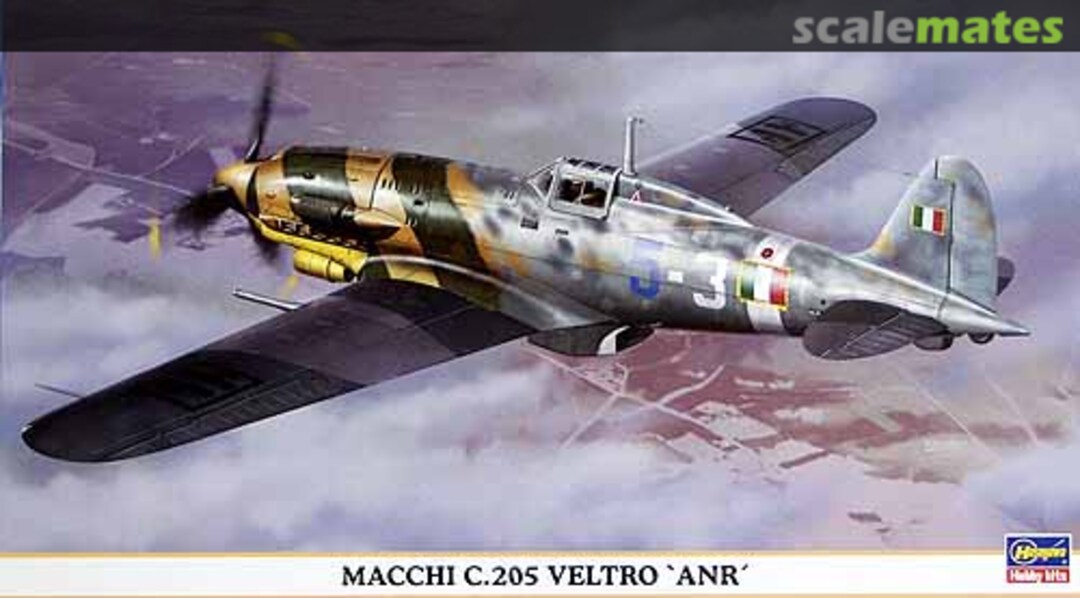 Boxart Macchi C.205 Veltro 'ANR' 09754 Hasegawa