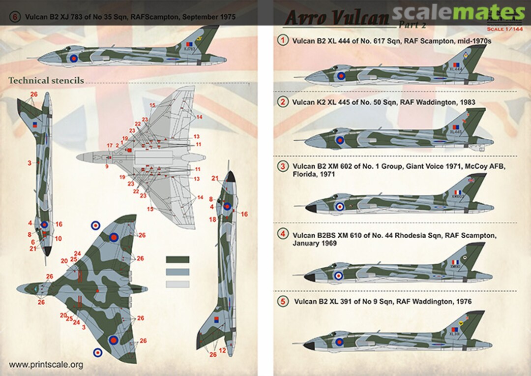 Boxart Avro Vulcan (Part 2) 144-024 Print Scale