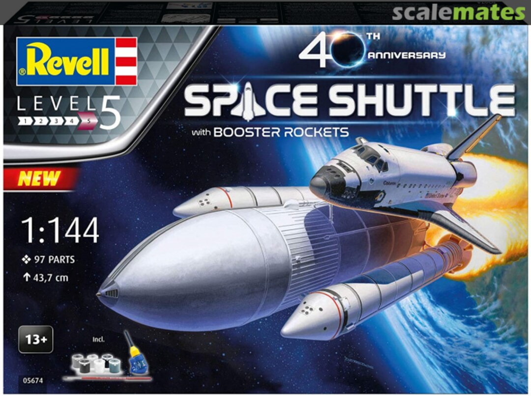 Boxart Space Shuttle with Booster Rockets - 40th Anniversary 05674 Revell