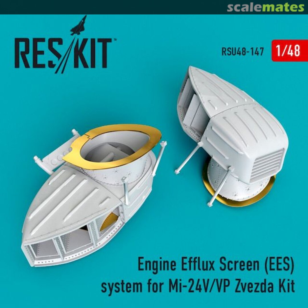 Boxart Engine Efflux Screen (EES) system for Mi-24V/VP RSU48-0147 ResKit