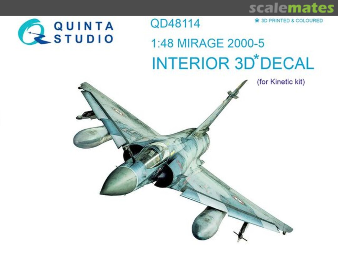 Boxart Mirage 2000-5 interior 3D decals QD48114 Quinta Studio