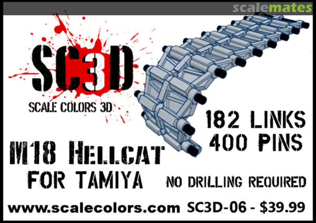 Boxart M18 Hellcat workable track set SC3D-06 Scale Colors