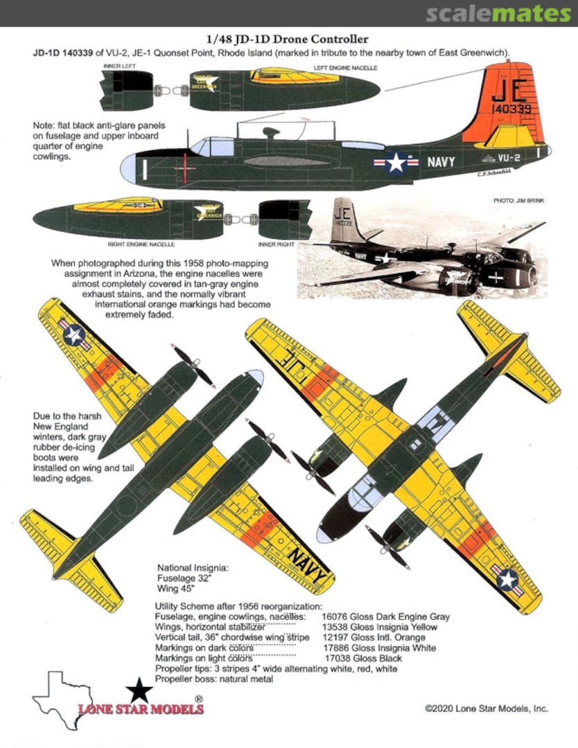 Boxart JD-1 Decals  Lone Star Models