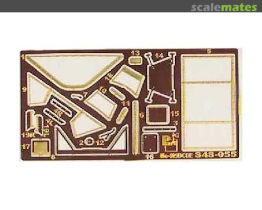 Boxart Canopy frames Bf-109 B/C/D/E S48-055 Part