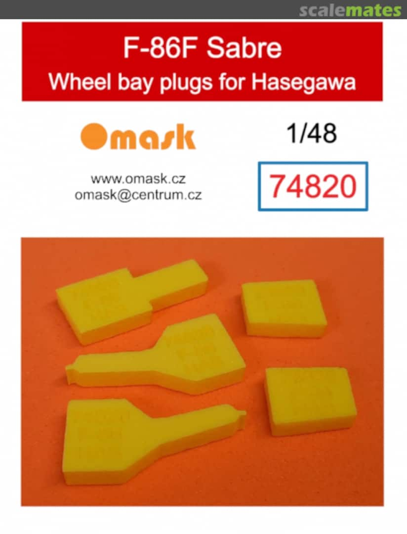 Boxart F-86F Sabre wheel bay plugs (for Hasegawa) 74820 Omask