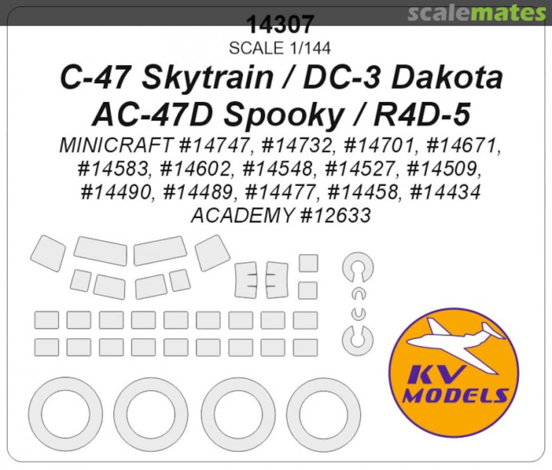 Boxart C-47 / DC-3 14307 KV Models