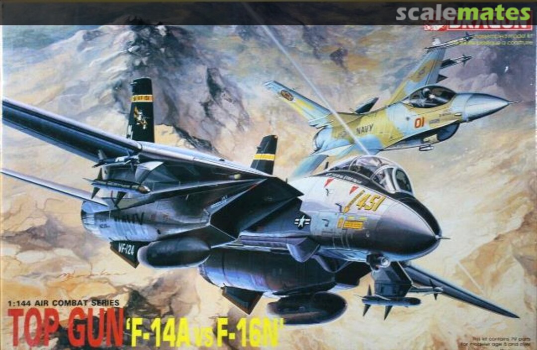 Boxart Top Gun 'F-16N vs F-14A' 4007 Dragon