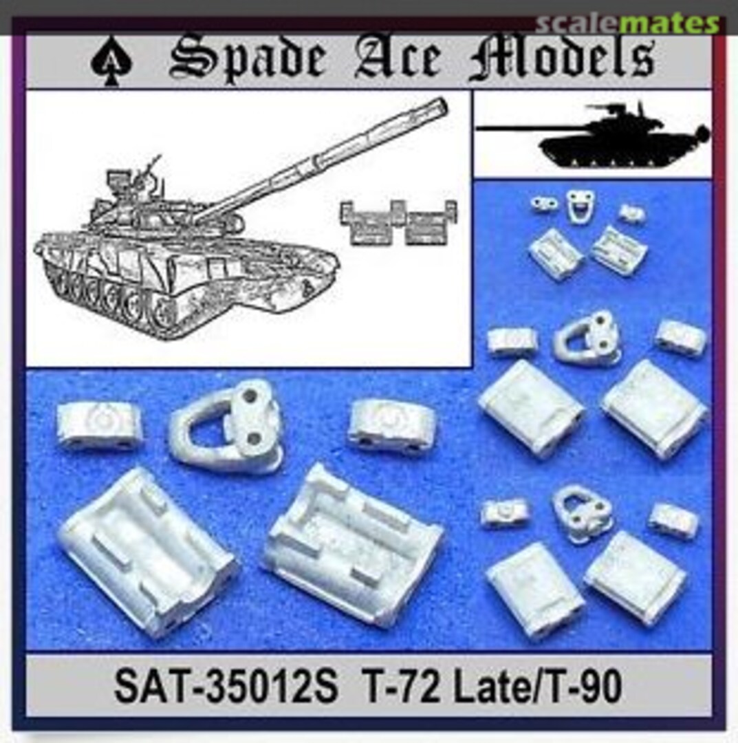 Boxart Metal Track Russian T-72 Late/T-90 Special SAT-35012S Spade Ace Models